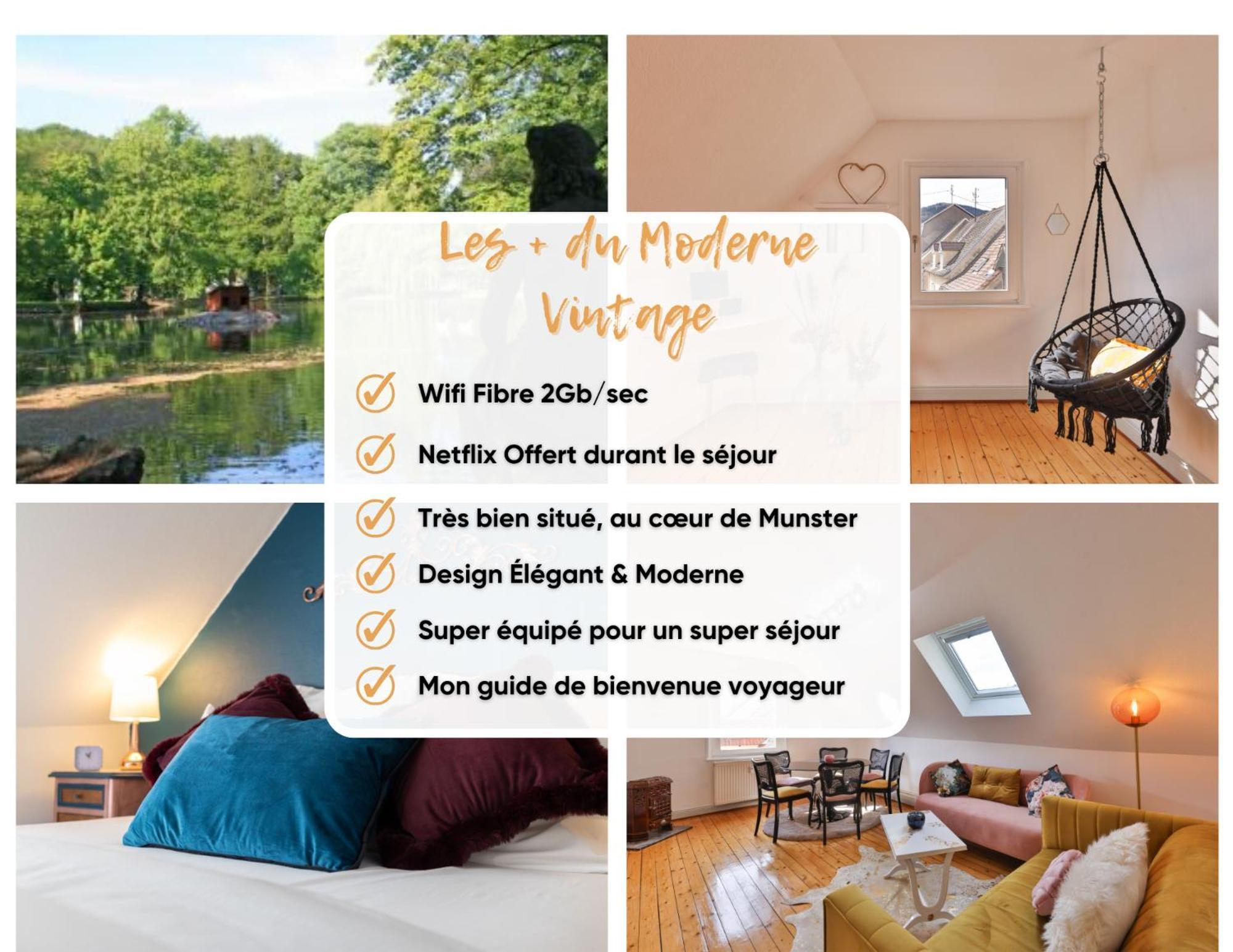 Le Moderne Vintage Hyper Centre,3 Chambres, Neuf Au Calme, 3 Etoiles Munster  Bagian luar foto